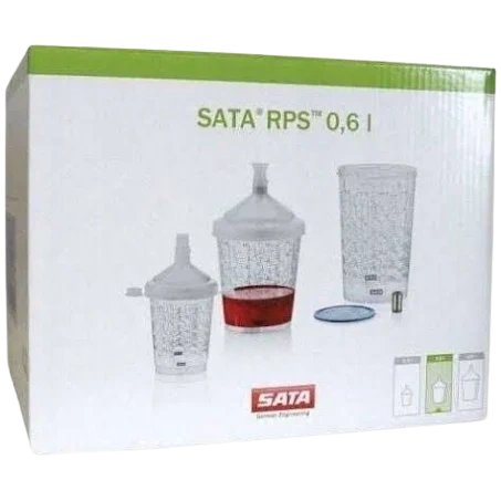 SATA 1010438 0.6L RPS CUP WITH 125 MISCRON FILTER (60/BOX) - refinishx.com