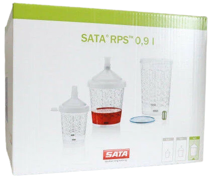 SATA 1011973 0.9L RPS CUP WITH 125 MISCRON FILTER (40/BOX) - refinishx.com