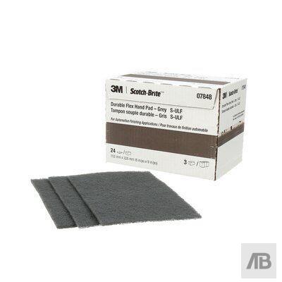 Scotch-Brite™ Durable Flex Hand Pad 7848, MX-HP, SiC Ultra Fine, Grey