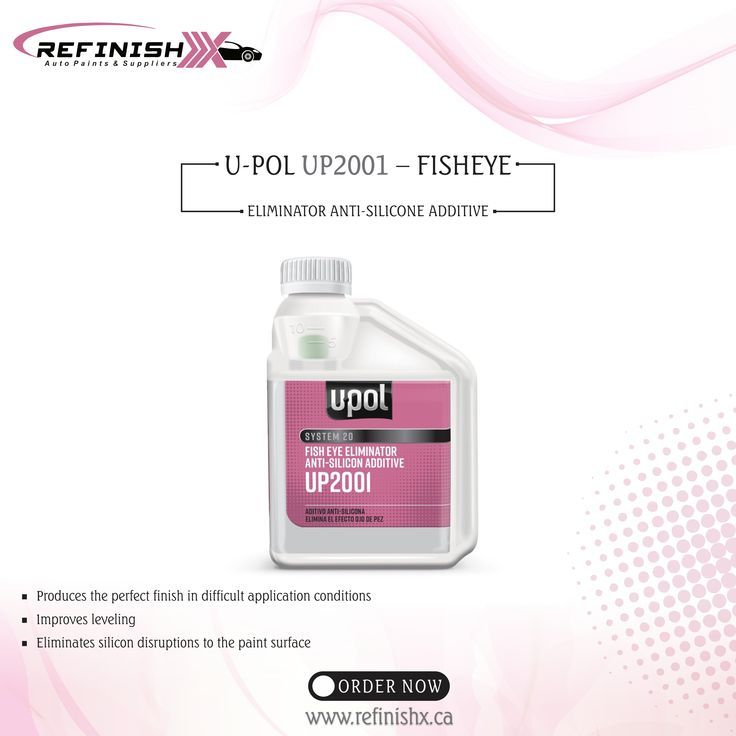 U-POL UP2001 - FISHEYE ELIMINATOR ANTI-SILICONE ADDITIVE - refinishx.com